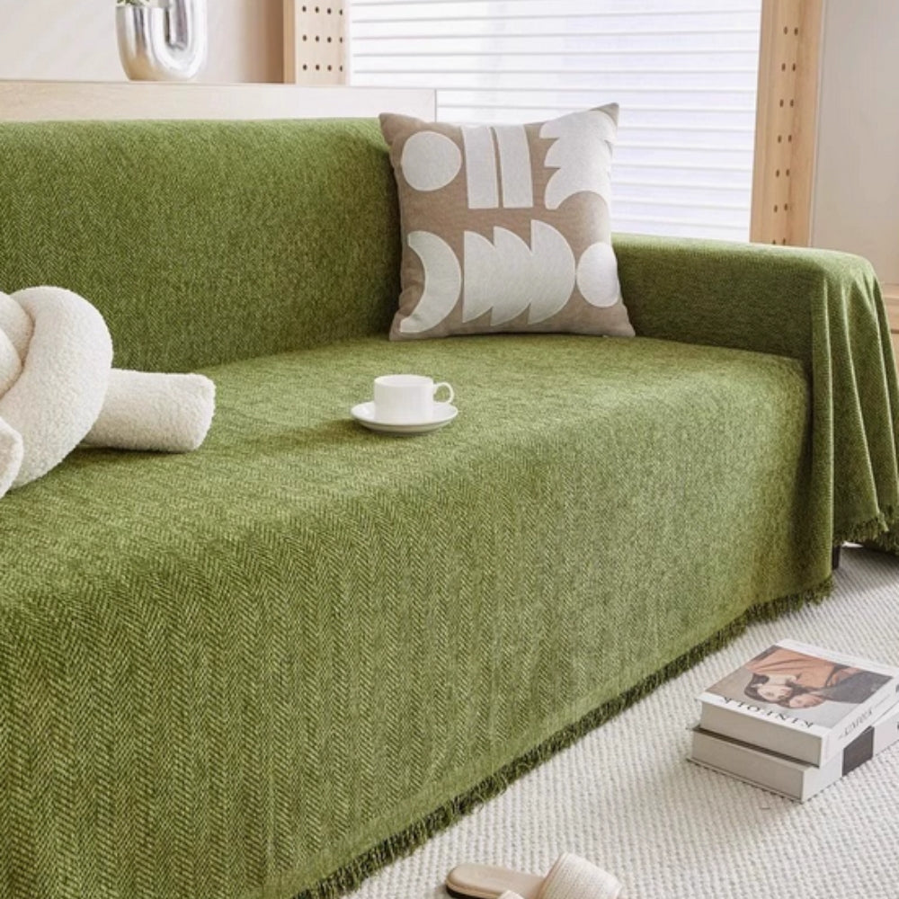 Elegant Chenille Couch Cover 0