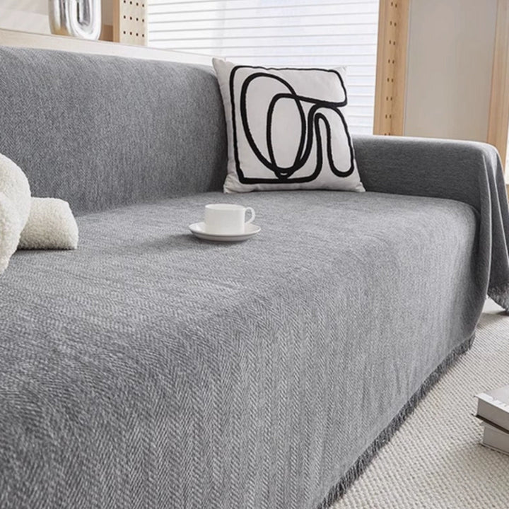 Elegant Chenille Couch Cover 2