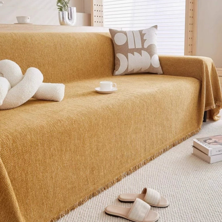 Elegant Chenille Couch Cover 4