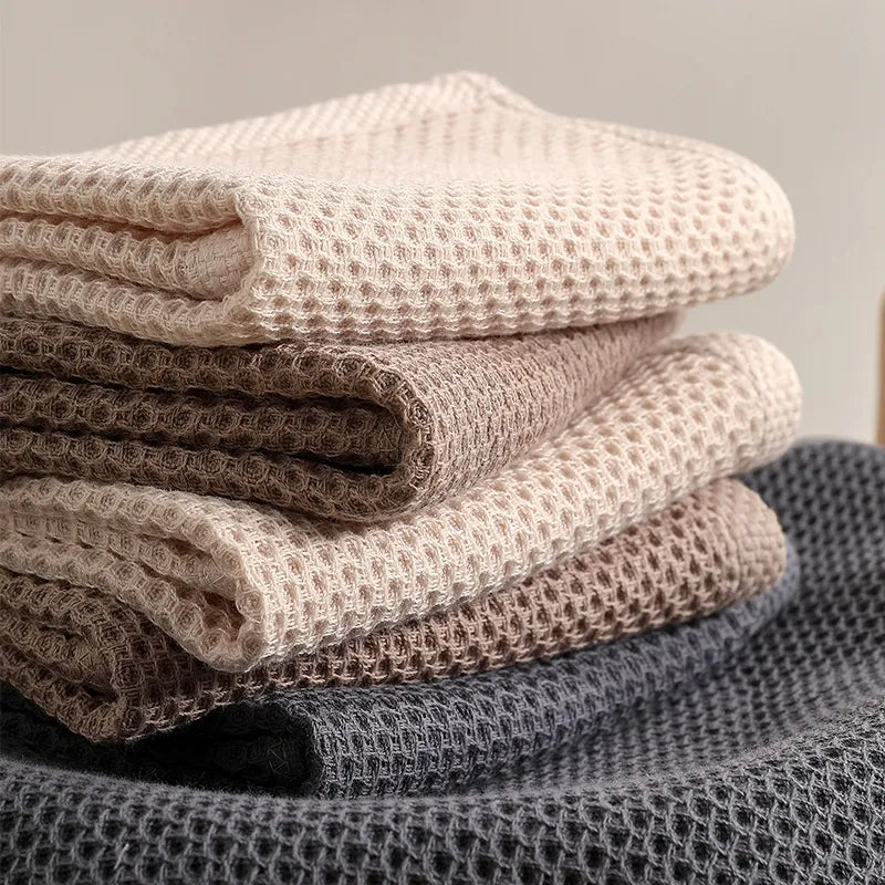 Elegant Cotton Honeycomb Towels 0