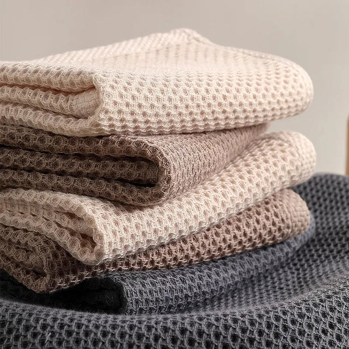 Elegant Cotton Honeycomb Towels 0