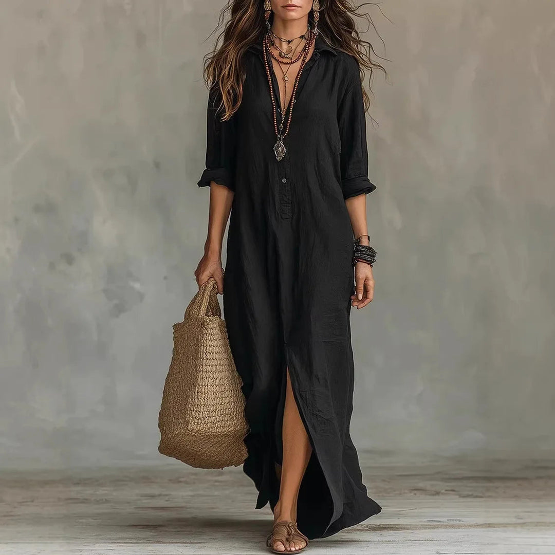 Elegant Cotton Long Dress for Women 1