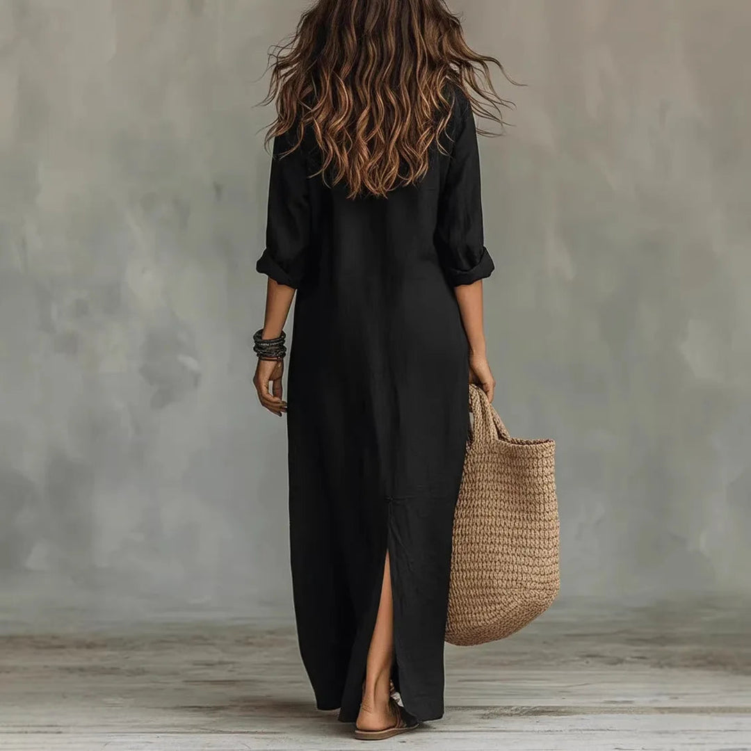 Elegant Cotton Long Dress for Women 2
