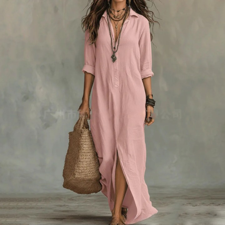 Elegant Cotton Long Dress for Women 3