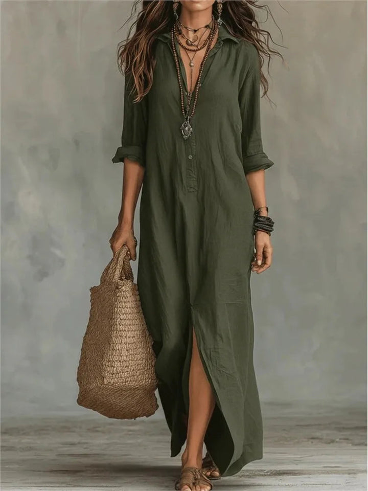 Elegant Cotton Long Dress for Women 5