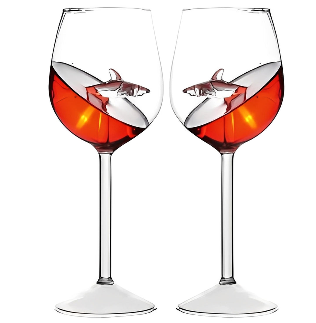 Elegant Crystal Shark Glass 2