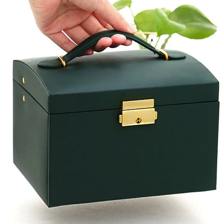 Elegant Faux Leather Jewelry Box 3