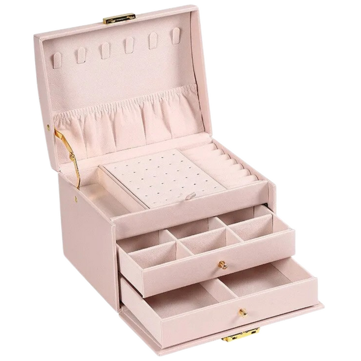 Elegant Faux Leather Jewelry Box 4