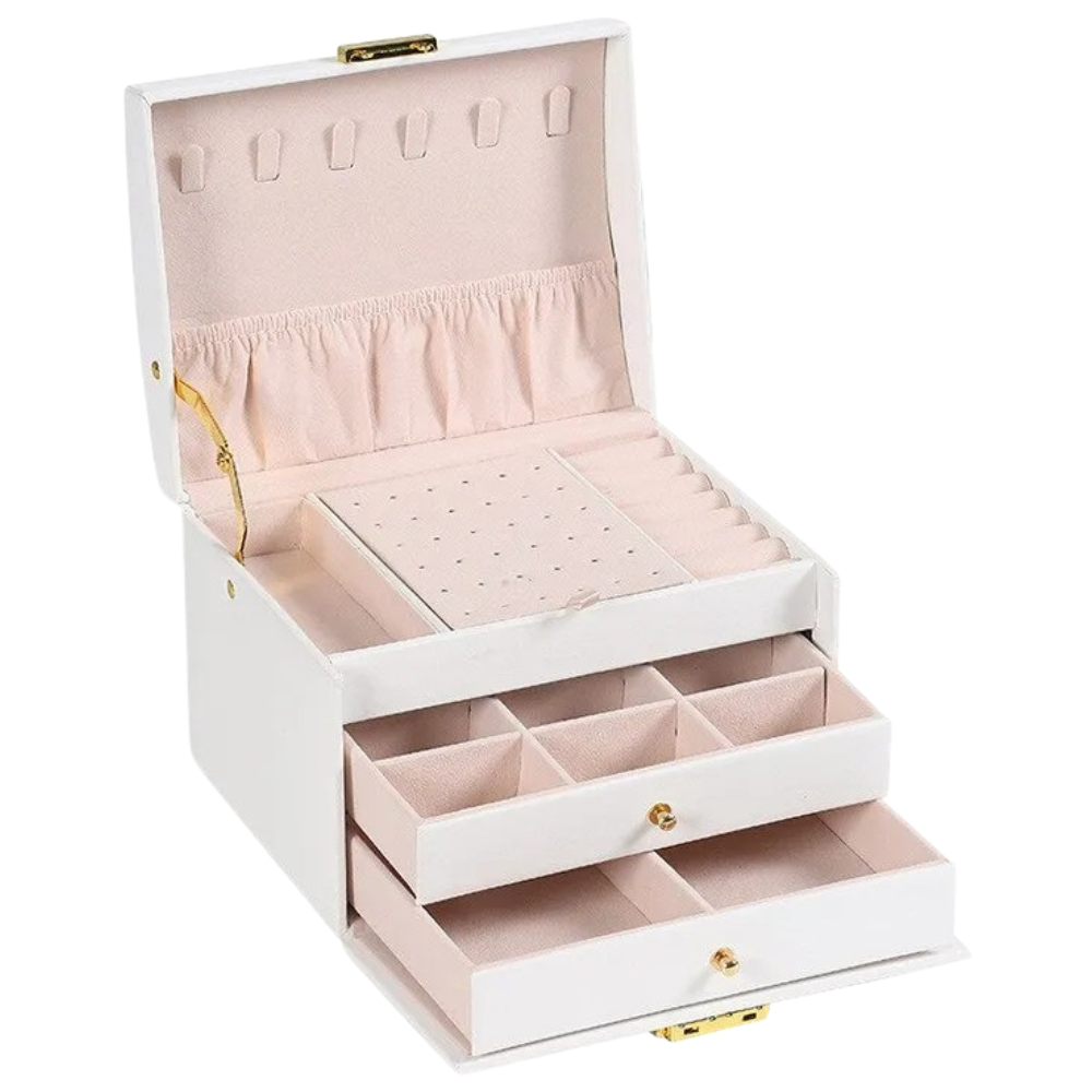 Elegant Faux Leather Jewelry Box 5