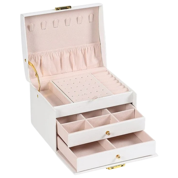 Elegant Faux Leather Jewelry Box 5
