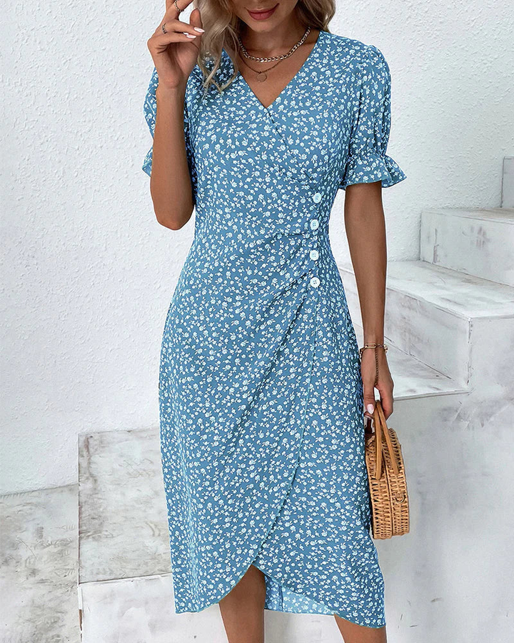 Elegant Floral Summer Dress 0