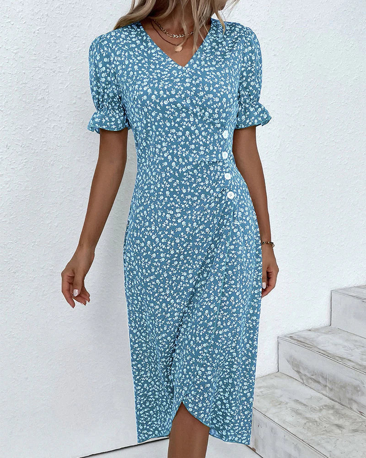 Elegant Floral Summer Dress 1