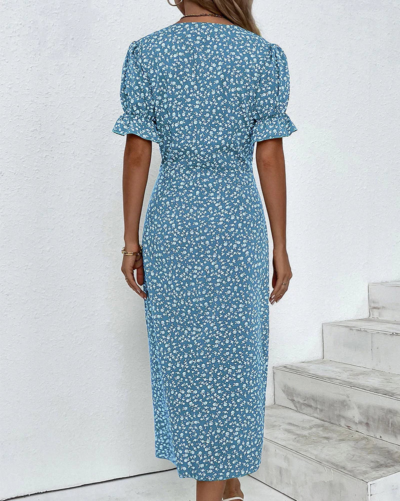 Elegant Floral Summer Dress 3