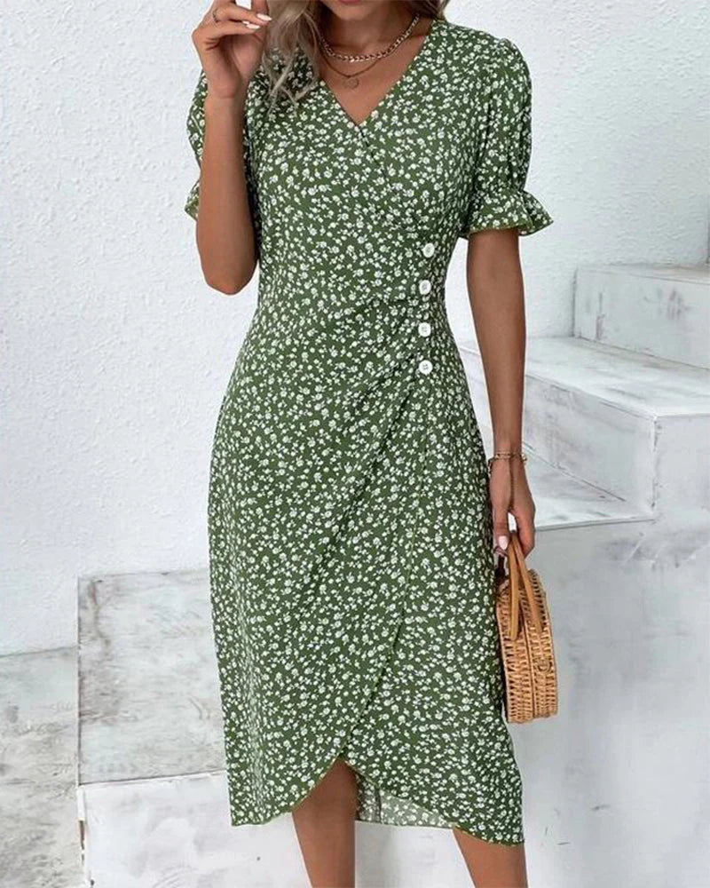 Elegant Floral Summer Dress 4