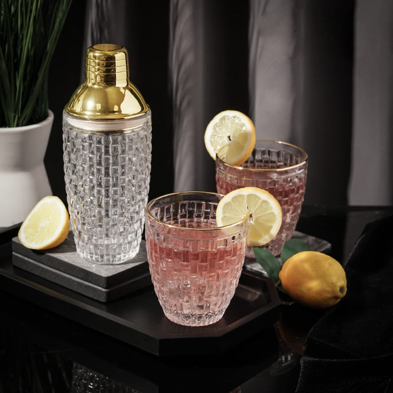 Elegant Glass Cocktail Shaker 5