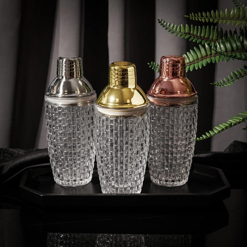 Elegant Glass Cocktail Shaker 7