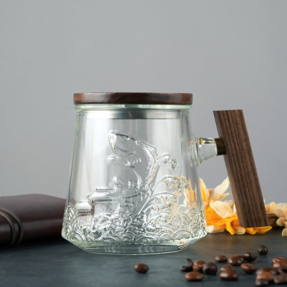 Elegant Glass Coffee Mug 0