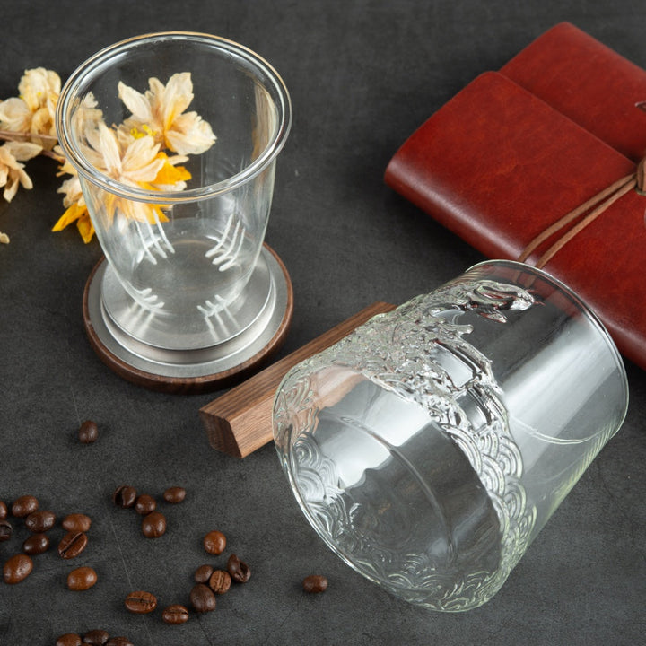 Elegant Glass Coffee Mug 1