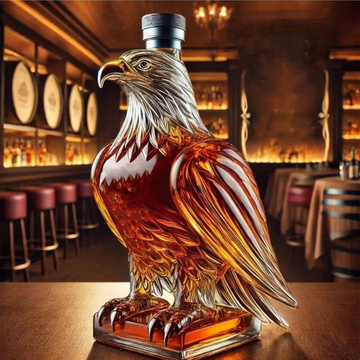 Elegant Glass Eagle Decanter 0