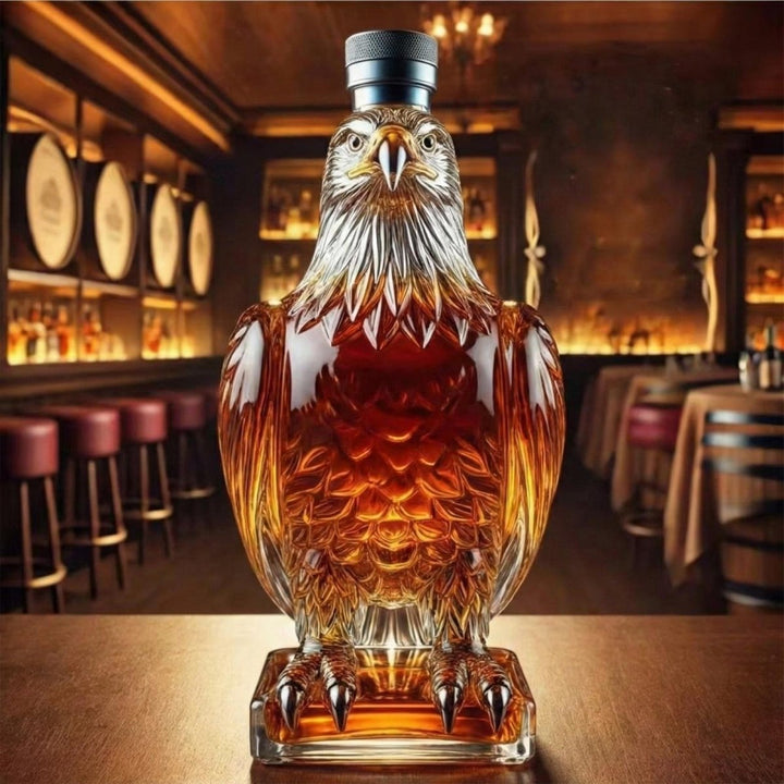 Elegant Glass Eagle Decanter 1