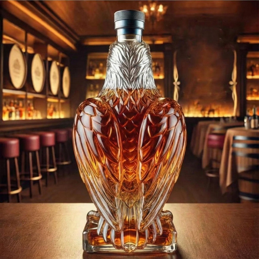 Elegant Glass Eagle Decanter 2