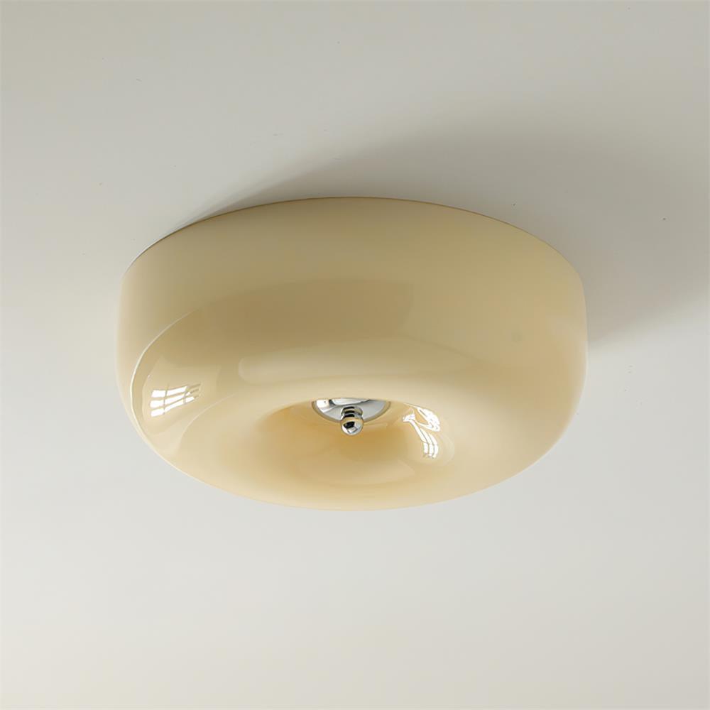 Elegant Glass Flush Mount Ceiling Light 0