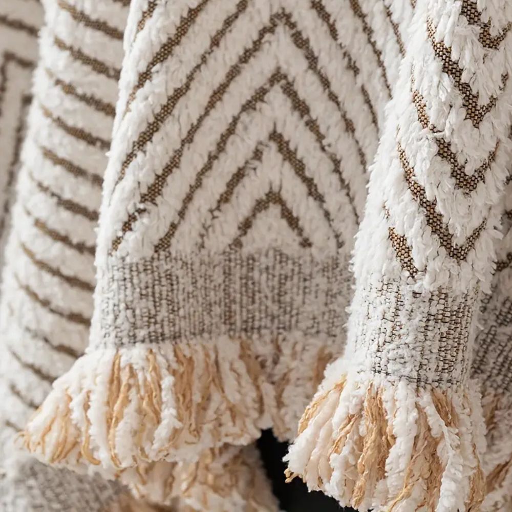 Elegant Herringbone Couch Cover 5