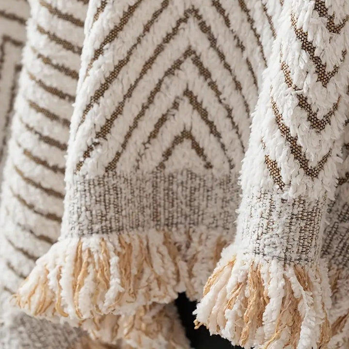 Elegant Herringbone Couch Cover 5