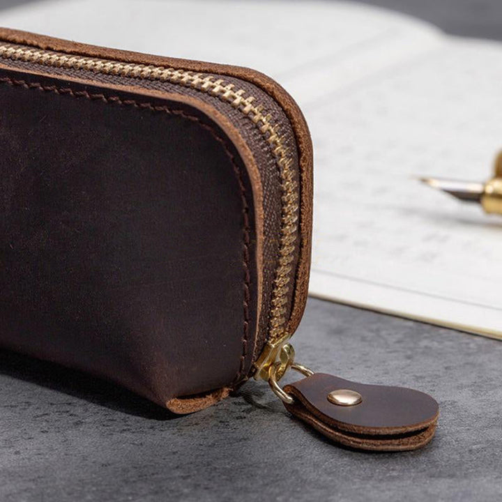 Elegant Leather Pencil Case 2