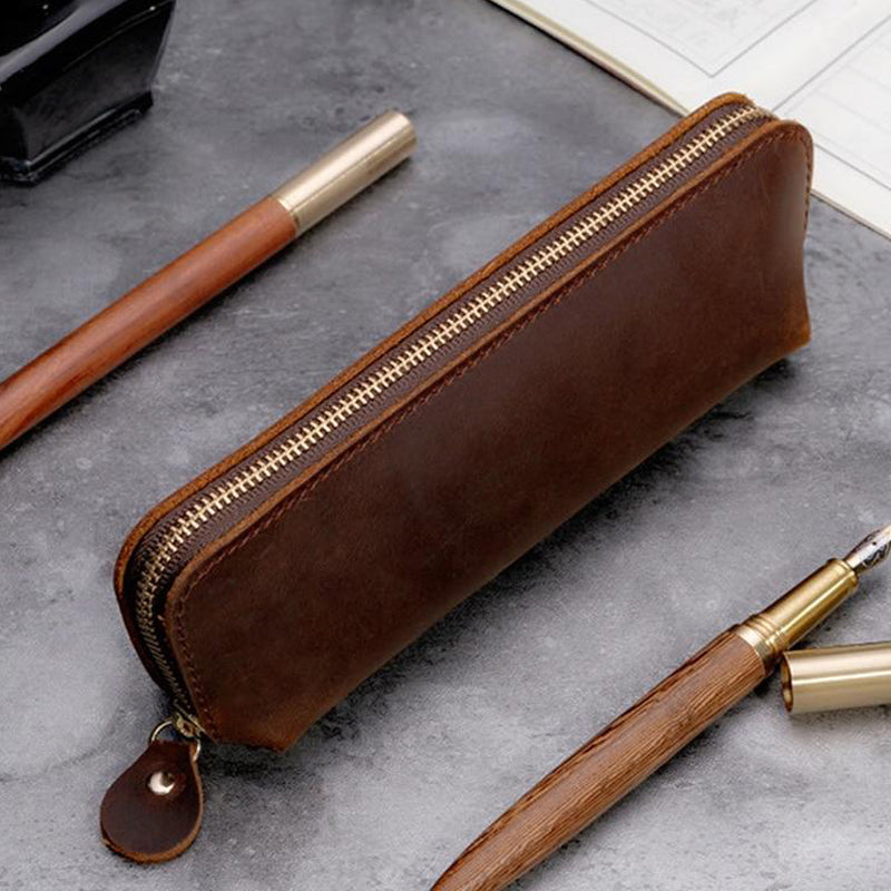 Elegant Leather Pencil Case 3