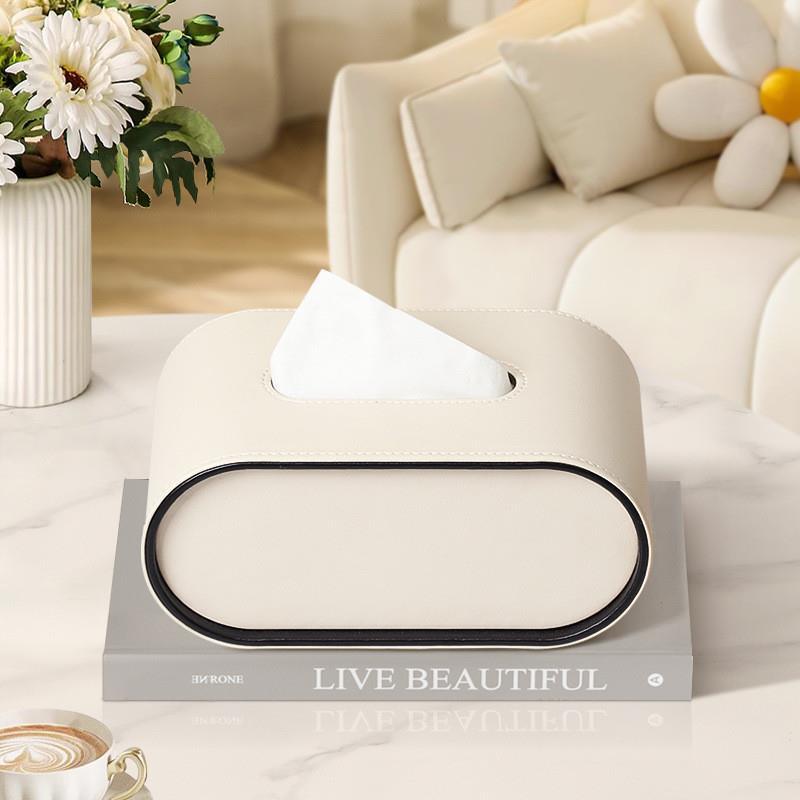 Elegant Leather Tissue Box Cover 3