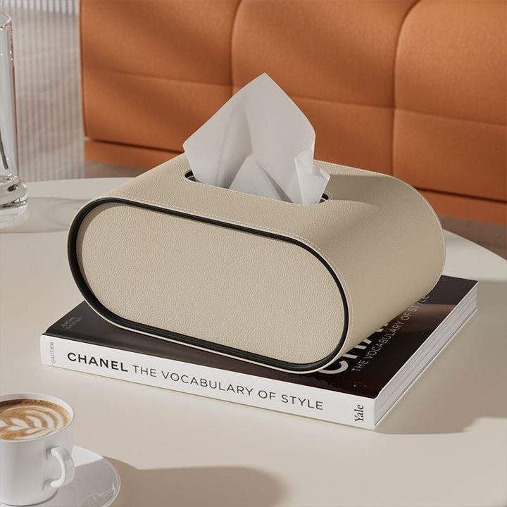 Elegant Leather Tissue Box Cover 4