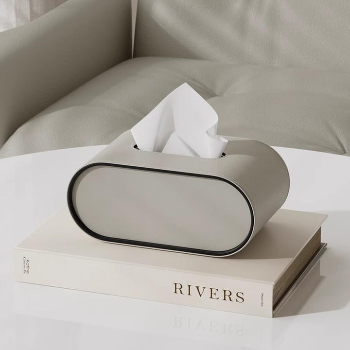 Elegant Leather Tissue Box Cover 5
