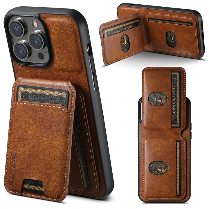 Elegant Leather Wallet Phone Case with Card Holder 1