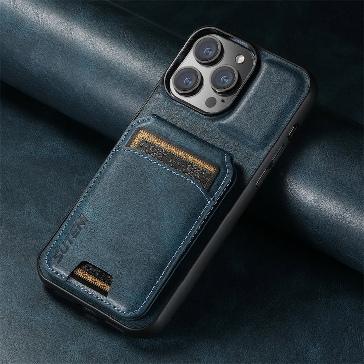 Elegant Leather Wallet Phone Case with Card Holder 5