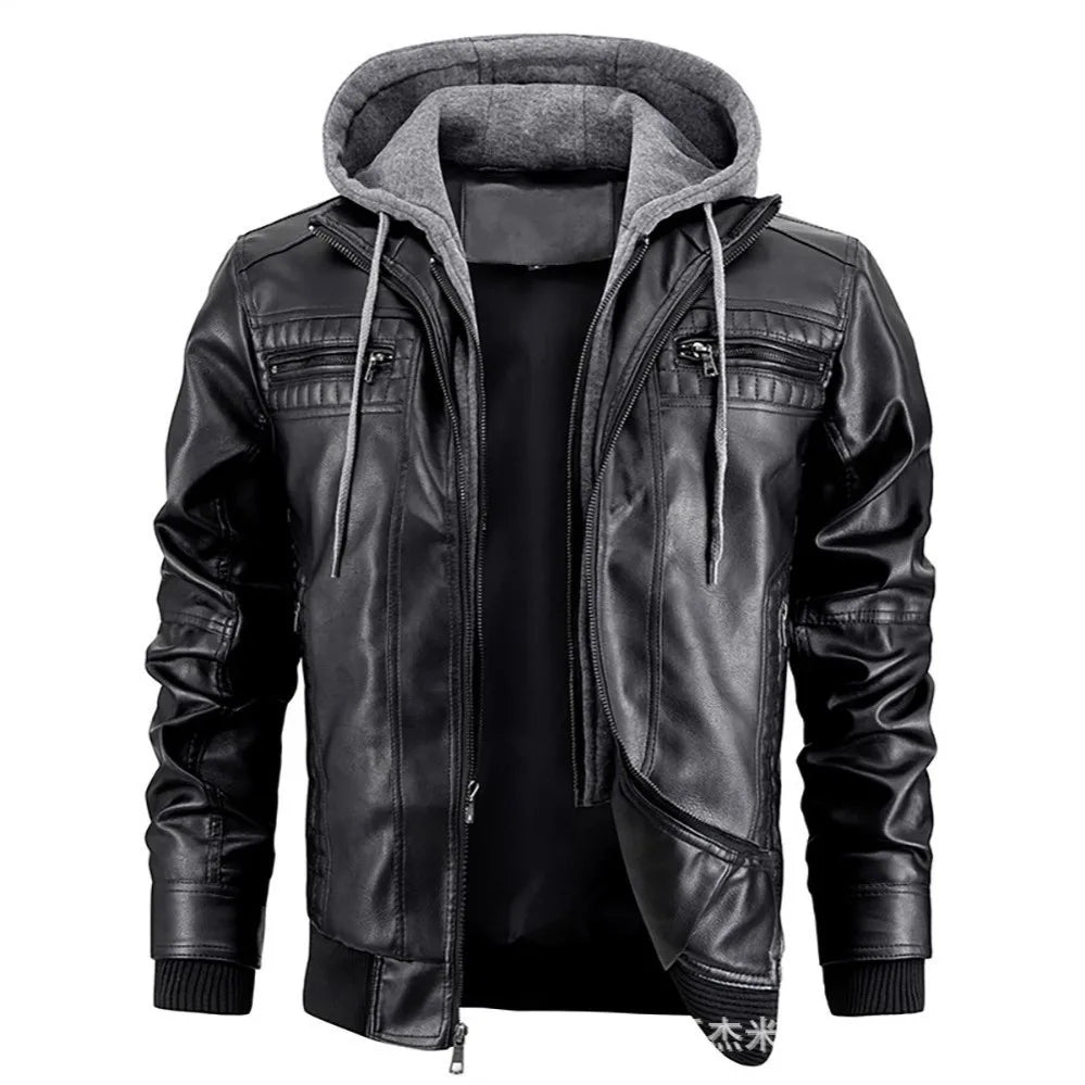 Elegant Leather Winter Coat for Women 0