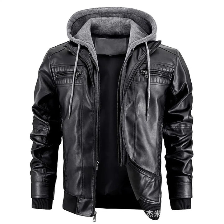 Elegant Leather Winter Coat for Women 0