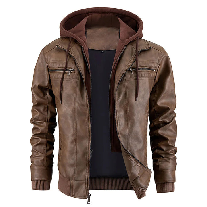 Elegant Leather Winter Coat for Women 1