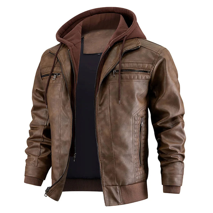 Elegant Leather Winter Coat for Women 2