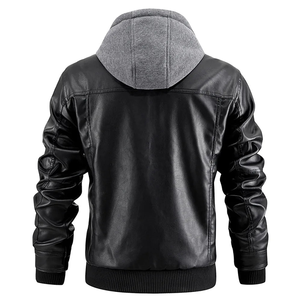 Elegant Leather Winter Coat for Women 4