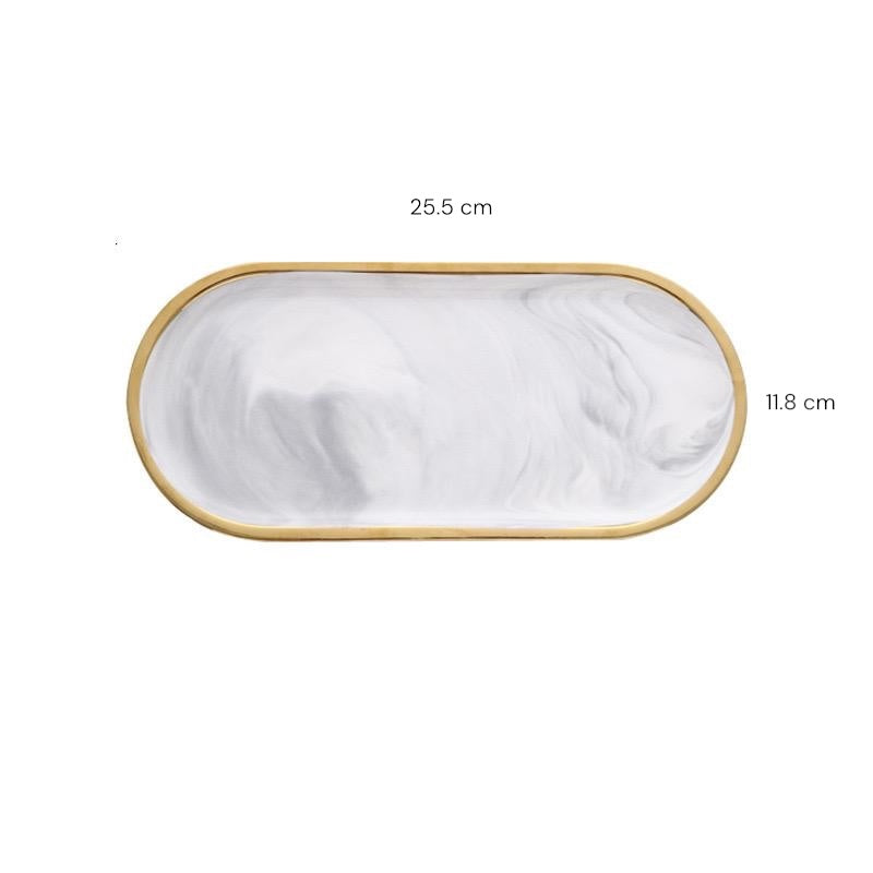 Elegant Marble Dinnerware Set 10