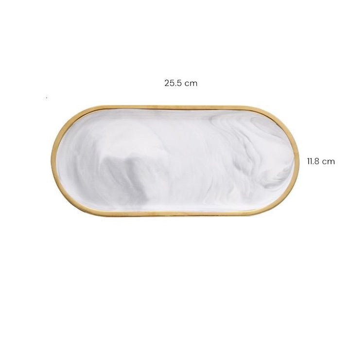 Elegant Marble Dinnerware Set 10