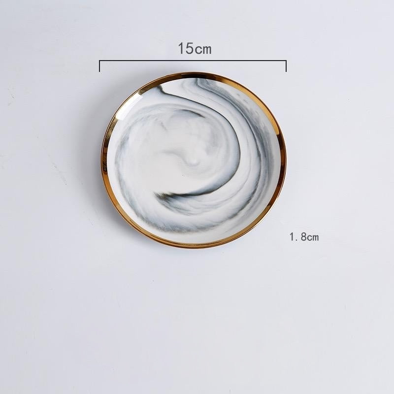 Elegant Marble Dinnerware Set 11