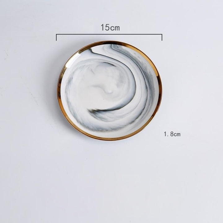 Elegant Marble Dinnerware Set 11