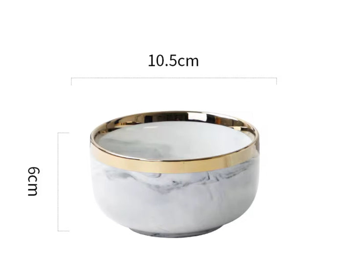Elegant Marble Dinnerware Set 5