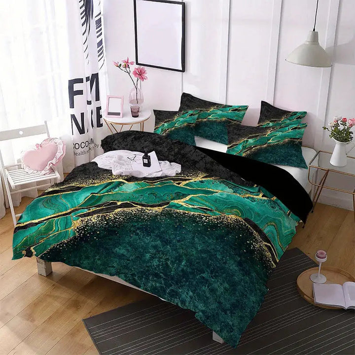 Elegant Marble Duvet Cover Set 3