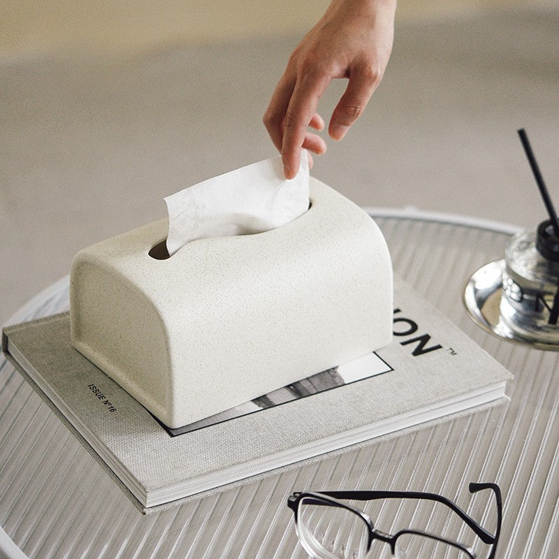 Elegant Matte Ceramic Tissue Box Cover 1