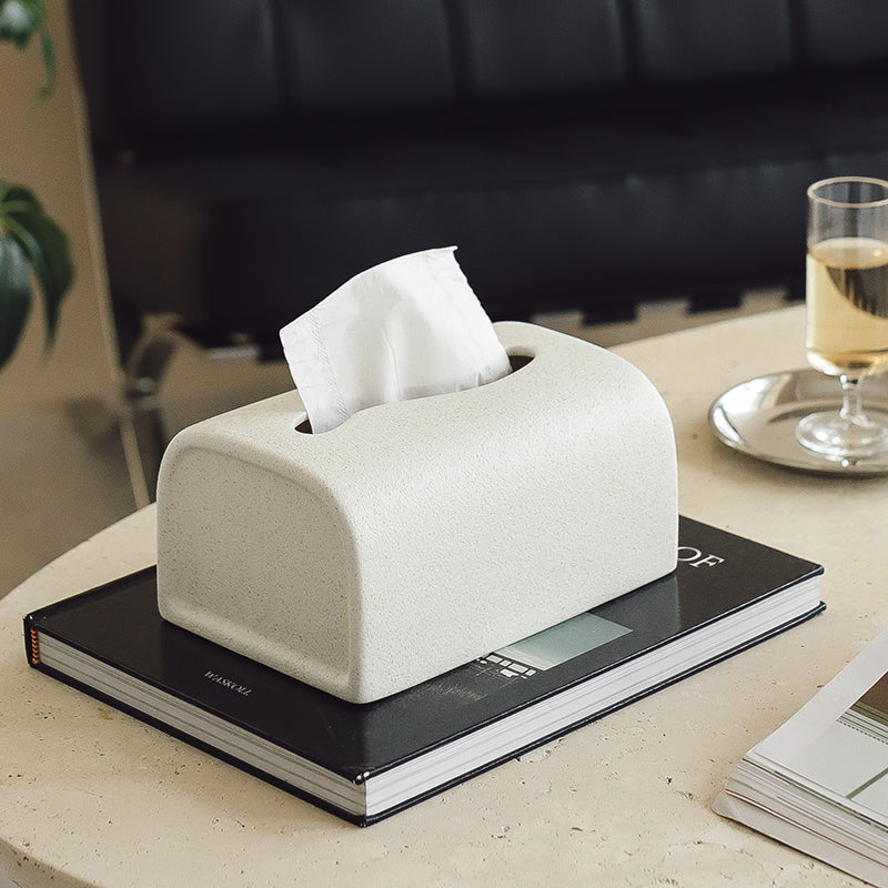 Elegant Matte Ceramic Tissue Box Cover 2