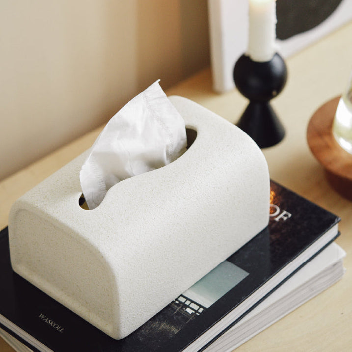 Elegant Matte Ceramic Tissue Box Cover 3
