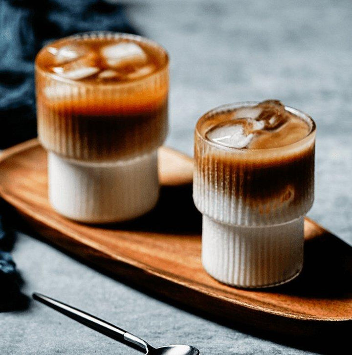 Elegant Ribbed Glassware Set 1